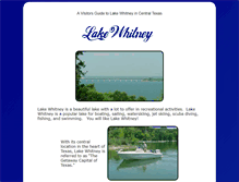 Tablet Screenshot of lake-whitney.net